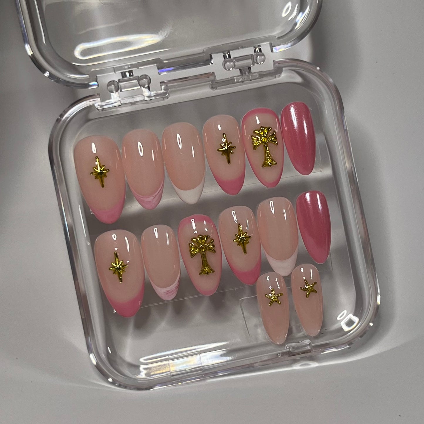 Cotton candy press on nails