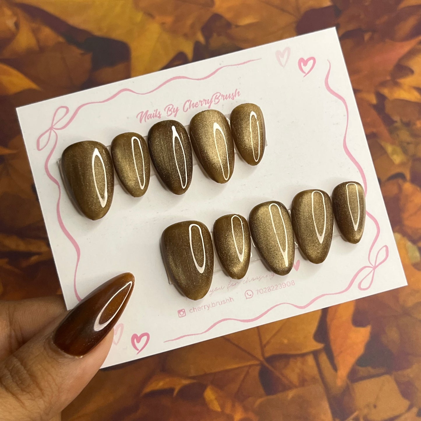 Mystic lead press on Nail