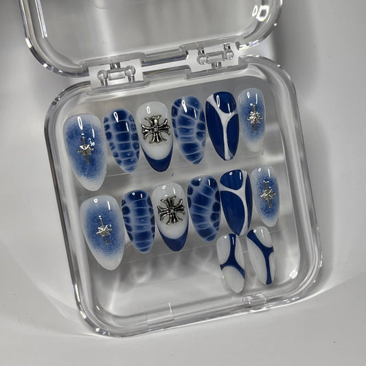 Royal mist Press on nails