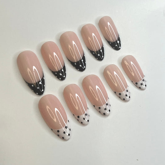 Polka classic press on nails