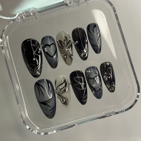 Midnight Spell press on nails