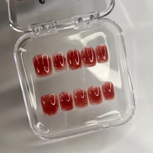 Blood drip press on nails
